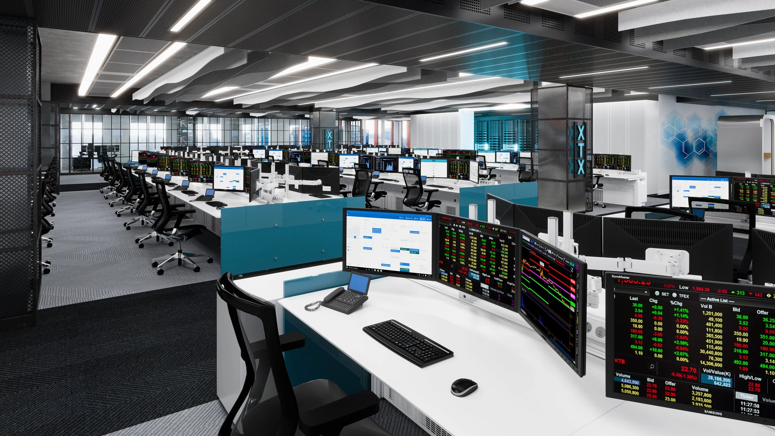 Financial trading operations center