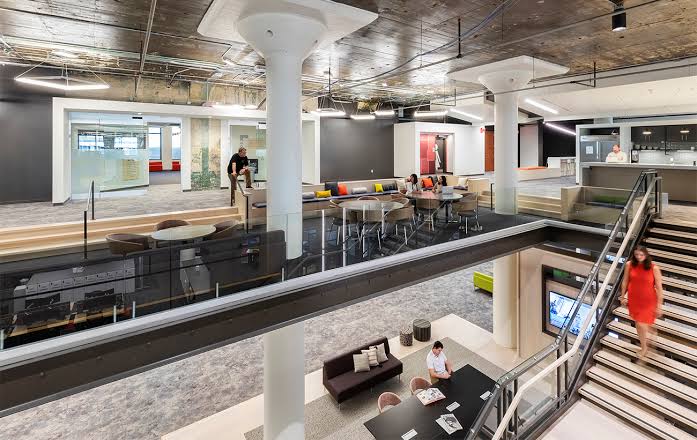 Modern insurance operations office