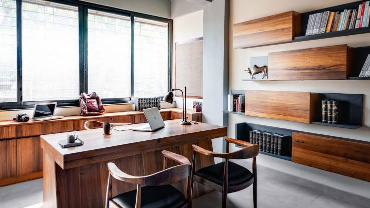 Private legal office prepared for confidential client work